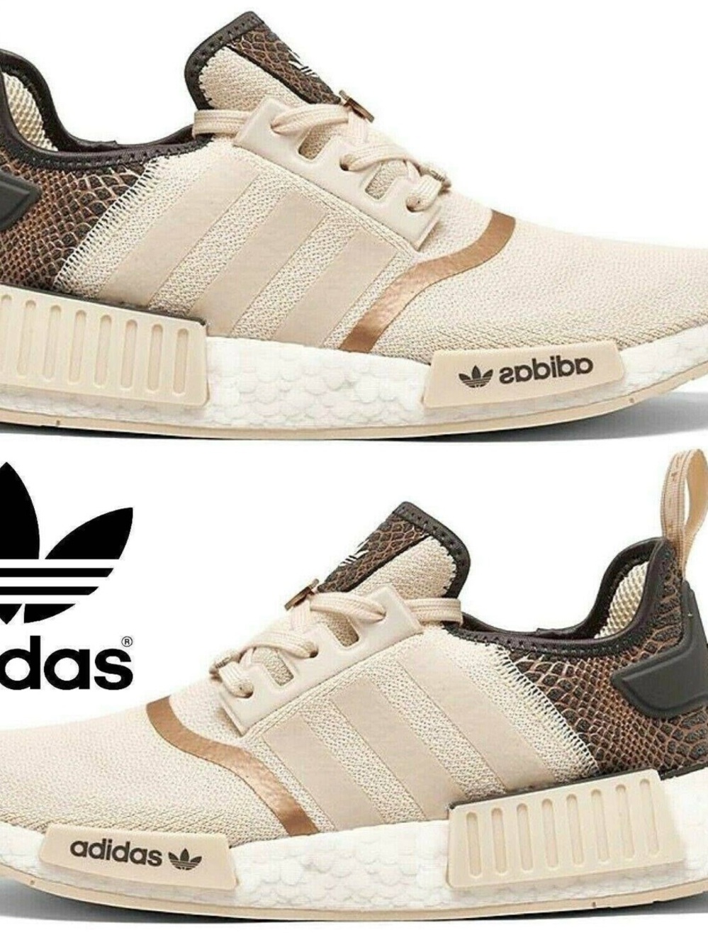 Adidas NMD R1 Sneakers in Wonder white/grey